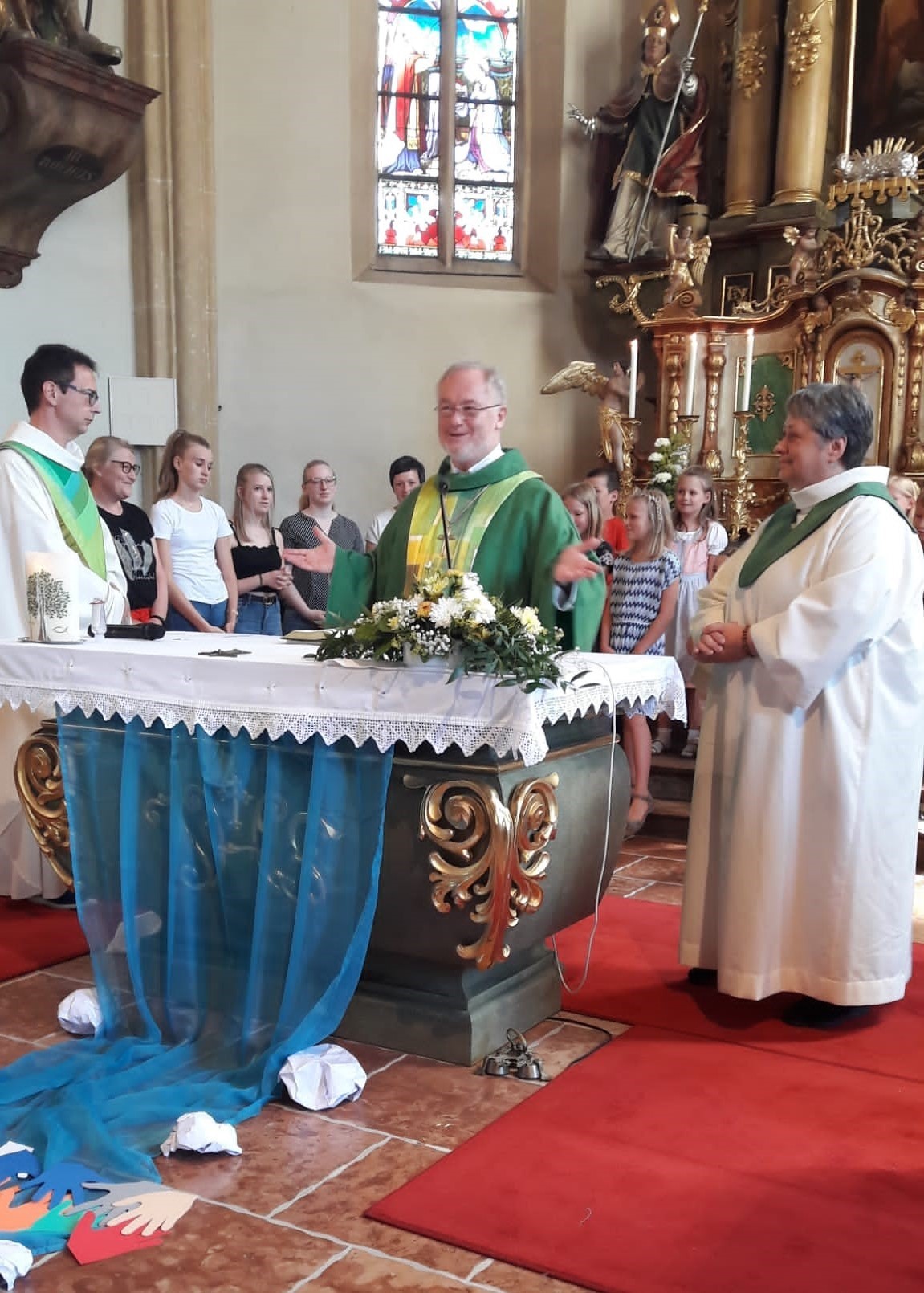 Auftaktgottesdienst der Visitation in Mining zum Thema: Von Mensch zu Mensch eine Brücke baun!
