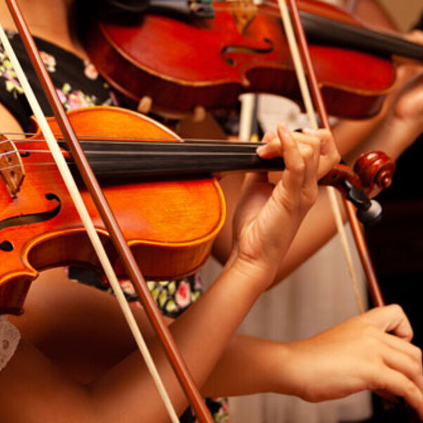 Resonanz in der Erwachsenenbildung / Foto: istock.com, Tomasz Śmigla weibliche Personen, die Violine spielen