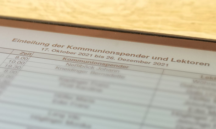 Kommunionspender, Lektoren, Vorsänger,...
